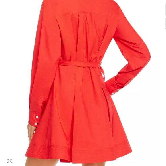 Derek Lam 10 Crosby Petra Wrap Shirt Dress – Red – S – NWT - Picture 3 of 5